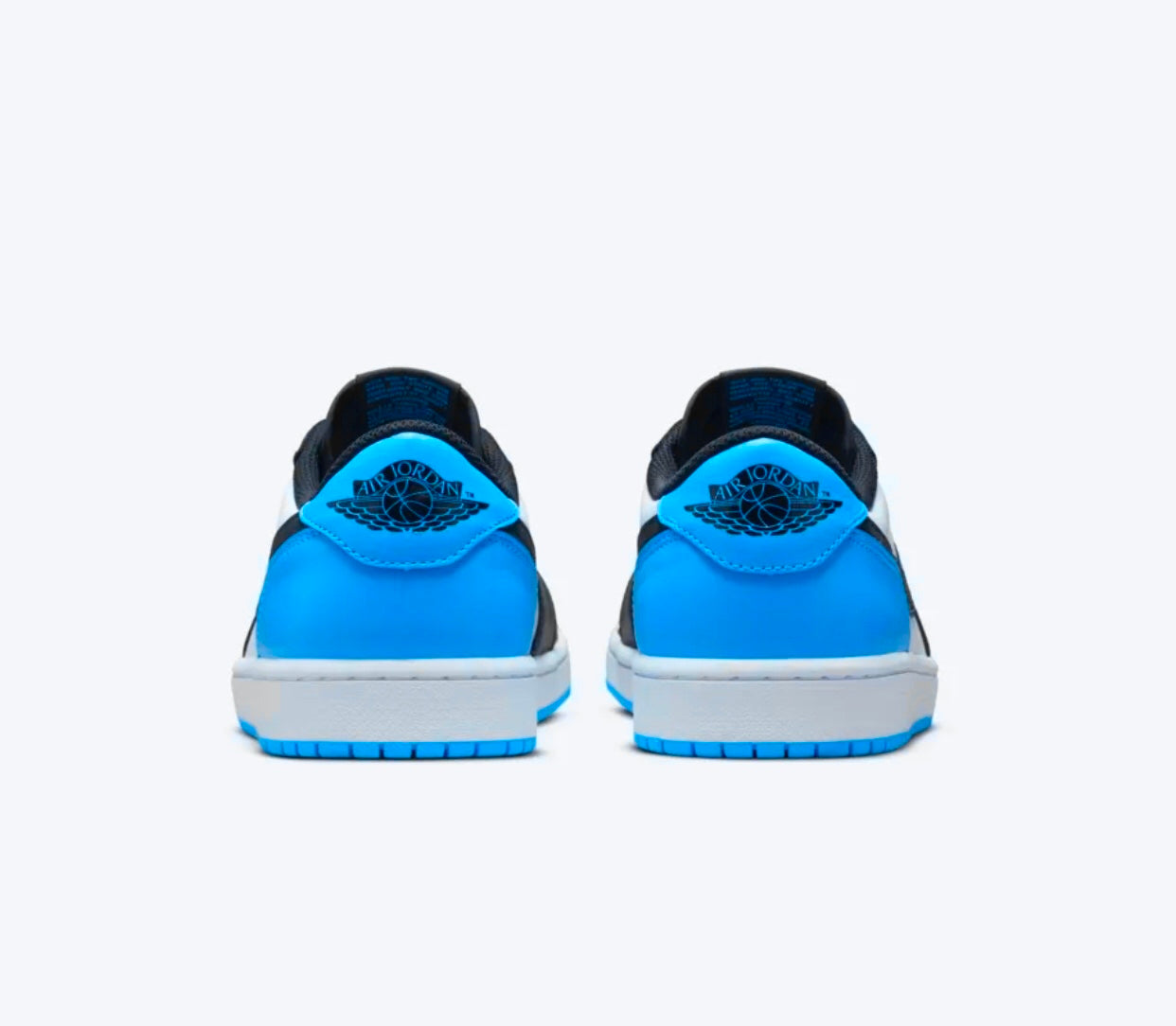 Air Jordan 1 Low - Black And Dark Powder Blue