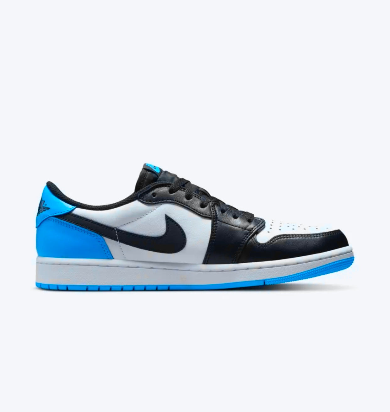 Air Jordan 1 Low - Black And Dark Powder Blue
