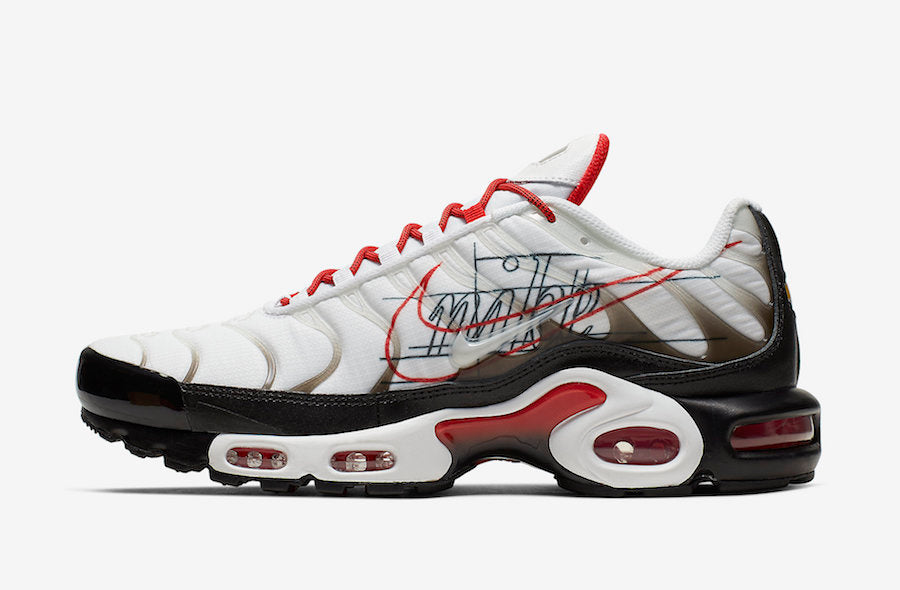 Nike Air Max Plus TN – White Graphic Paper